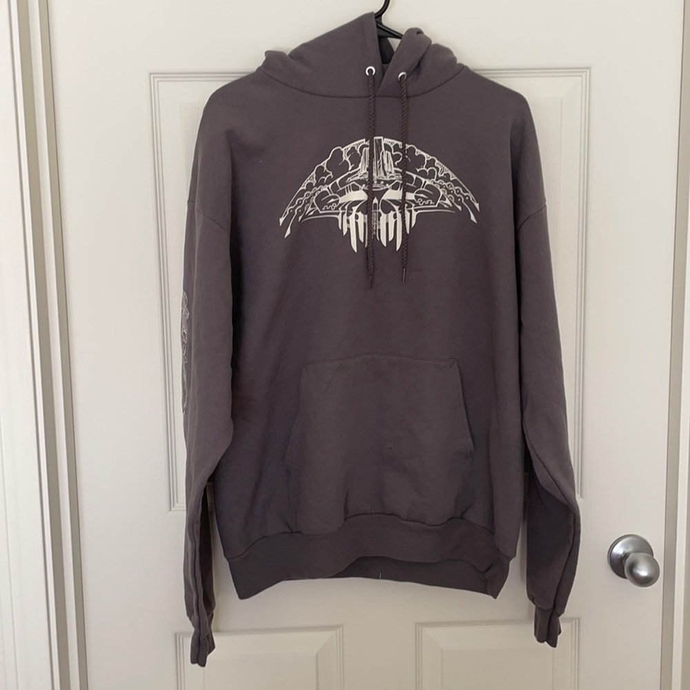 Hanes Print Grey Hoodie